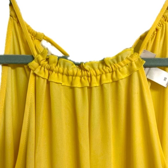 Loft Outlet Women’s Yellow Halter W/Lace XS - Picture 2 of 4